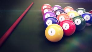 Pool table balls wallpaper thumb