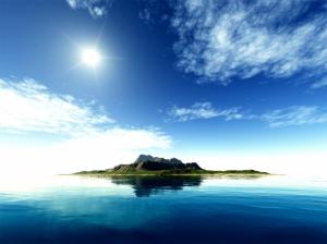 Nature, Water, Island, Sun, Blue Sky wallpaper thumb