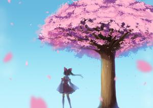 Touhou, Hakurei Reimu, Anime, Moon wallpaper | anime | Wallpaper Better