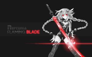 Flaming Blade, anime girl wallpaper thumb