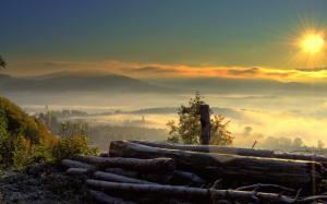 Wonderful Sunrise Over Mist Valley wallpaper thumb