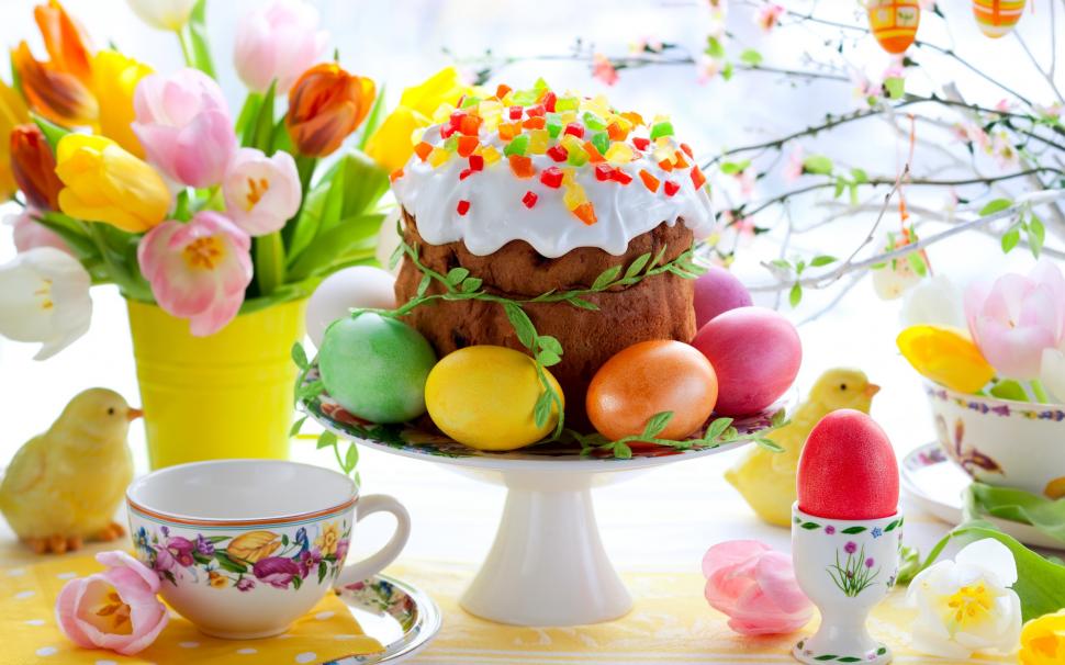 Easter, spring, flowers, eggs, colorful, tulips, cake wallpaper,Easter HD wallpaper,Spring HD wallpaper,Flowers HD wallpaper,Eggs HD wallpaper,Colorful HD wallpaper,Tulips HD wallpaper,Cake HD wallpaper,2560x1600 wallpaper