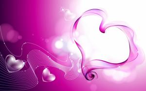 Pink Love Hearts Smoke HD wallpaper thumb