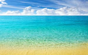Nature, Landscape, Sea, Beach, Horizon, Caribbean, Tropical, Sand, Turquoise, Summer, Crystal wallpaper thumb