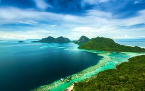 Bohey Dulang Island, Malaysia, tropical, sea, coast wallpaper thumb