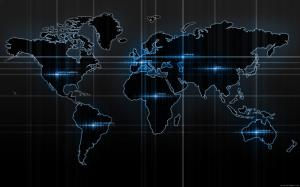 World map graphic wallpaper thumb