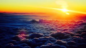 Sunset_above_the_clouds wallpaper thumb