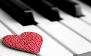 Piano Heart Pink Love wallpaper thumb