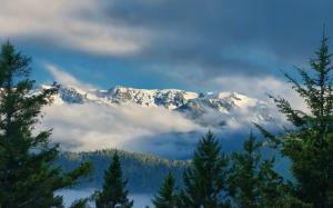 Olympic National Park, Washington, Olympic Ridge, clouds, mountain wallpaper thumb
