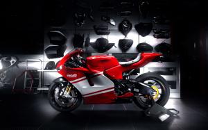 Ducati red sportbike, motorcycle wallpaper thumb