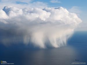 Storm Rain Ocean Aerial HD wallpaper thumb