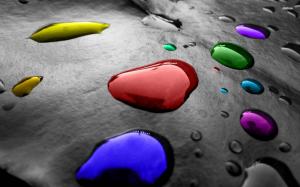 Colorful water drops wallpaper thumb