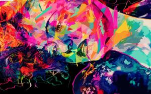 Face Abstract Colorful HD wallpaper thumb