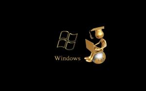 windows, laptop, globe, master, man wallpaper thumb