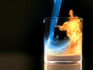 3D Burn Drink Fire  Hi Resolution Image wallpaper thumb