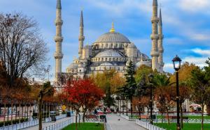 Blue Mosque, Sultan Ahmed Mosque, Istanbul, Turkey wallpaper thumb