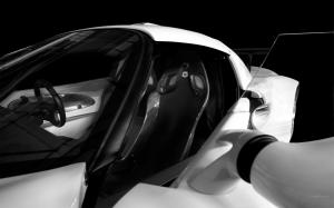 Lotus Exige Interior Carbon Fiber Seats BW HD wallpaper thumb