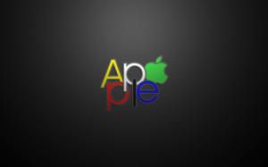 Apple Text Logo wallpaper thumb