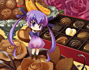 Chocolate Sweets Girl wallpaper thumb