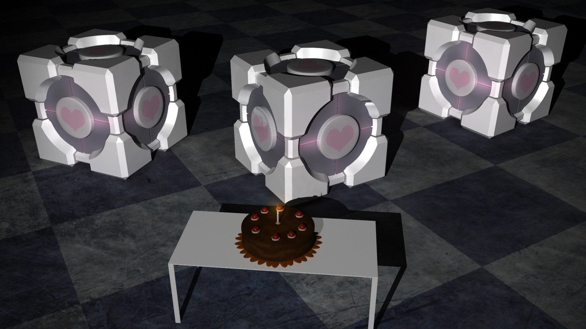 Portal cube. Portal 2 куб. Portal 2 Cube Companion. Старый куб Portal 2. Портал 2 куб турель.