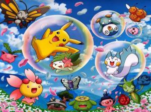 Video Games, Pokemon, Friends, Cute, Flower wallpaper thumb