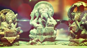Ganesh Statues Playing Instruments wallpaper thumb