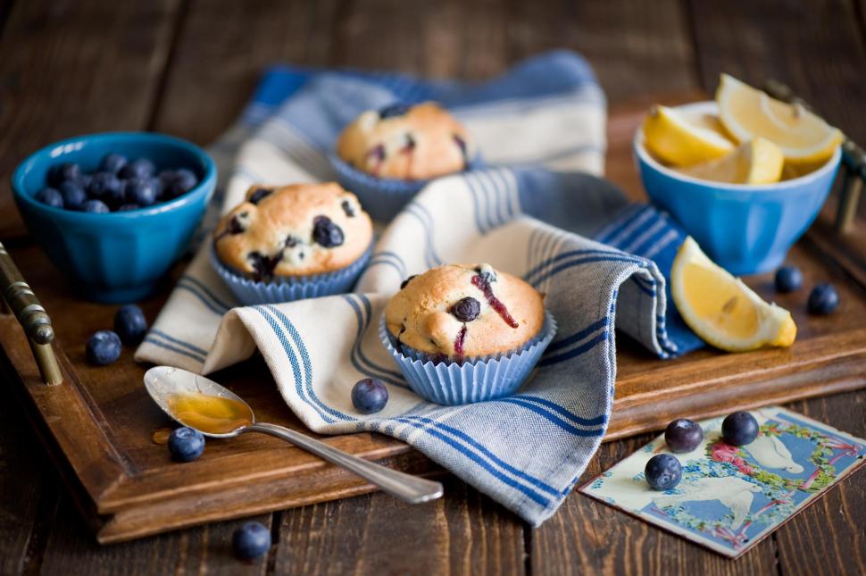 *** Blueberry Muffins *** wallpaper,blueberry HD wallpaper,muffins HD wallpaper,food HD wallpaper,kcakes HD wallpaper,3d & abstract HD wallpaper,2000x1331 wallpaper