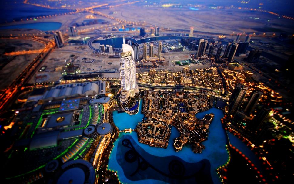 Dubai Sky View wallpaper,city HD wallpaper,night HD wallpaper,lights HD wallpaper,1920x1200 wallpaper