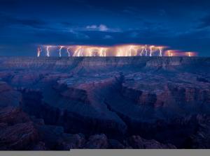 Lightning the Grand Canyon HD wallpaper thumb