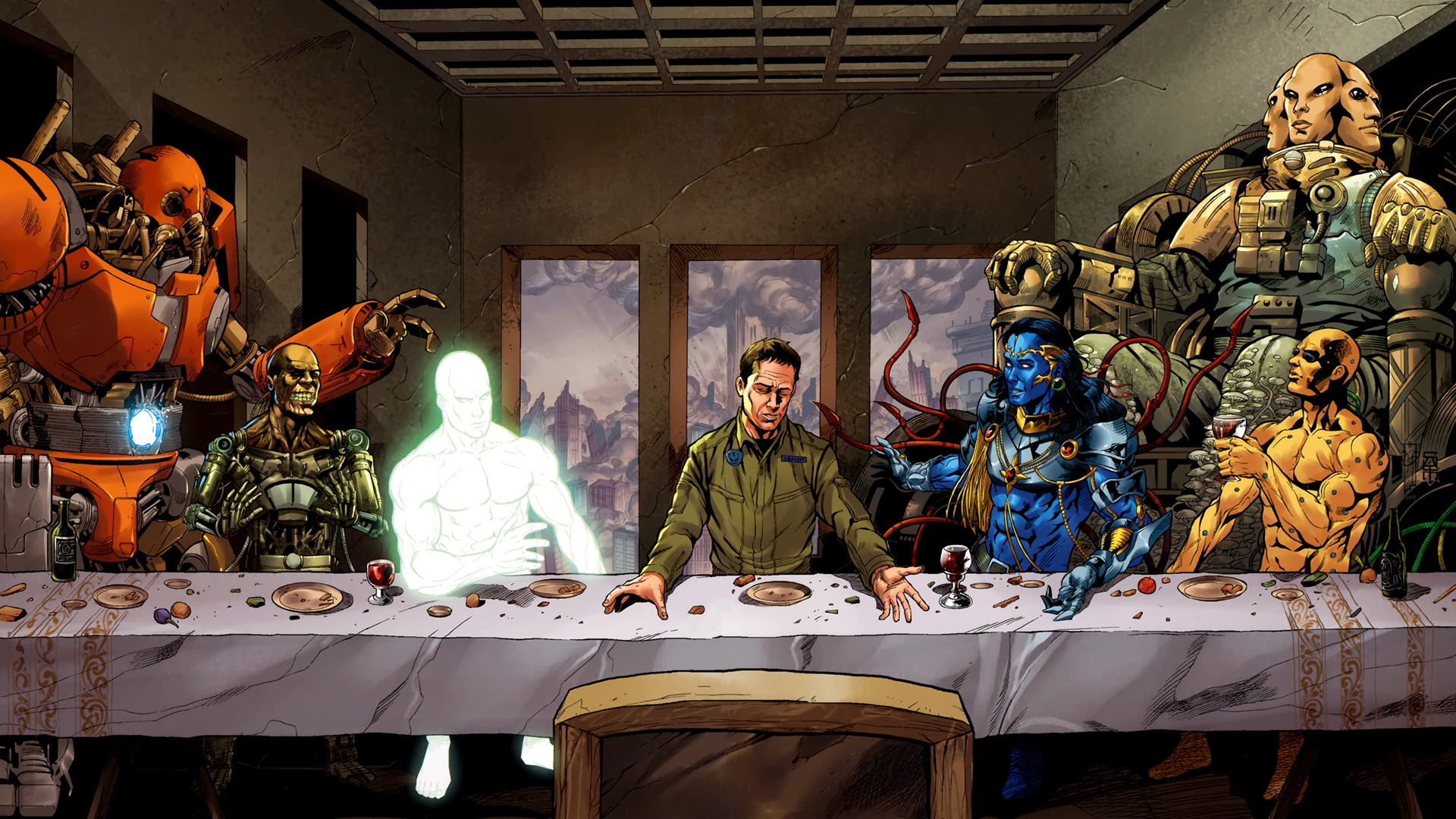 Last Supper Supergod Warren Ellis HD wallpaper | anime | Wallpaper Better