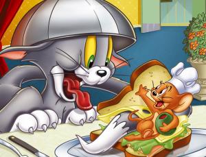 Tom And Jerry, Cartoons, Mouse, Cat, Chasing Games, Bread, House wallpaper thumb