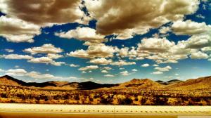 Clouds Desert Landscape HD wallpaper thumb