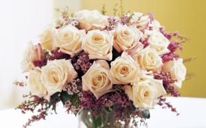 Rose Bouquet White wallpaper thumb