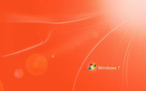 Orange Windows 7 wallpaper thumb