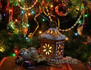 new year, christmas, tree, lights, toys, garlands, decoration wallpaper thumb