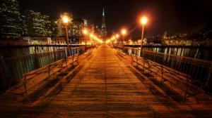 San Francisco, California, USA, beautiful night, bridge, lights wallpaper thumb