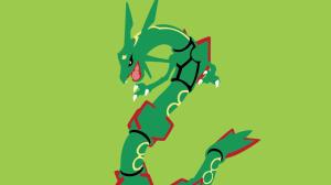Rayquaza, Anime, Green Background wallpaper thumb