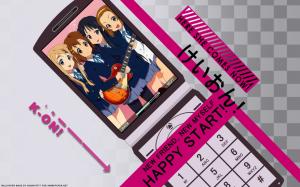 K-ON!, Anime Girls, Akiyama Mio, Kotobuki Tsumugi, Hirasawa Yui, Tainaka Ritsu, Cellphone wallpaper thumb