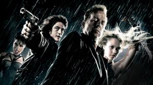 Sin City Rain Handgun Bruce Willis Jessica Alba Rosario Dawson Benicio Del Toro HD wallpaper thumb