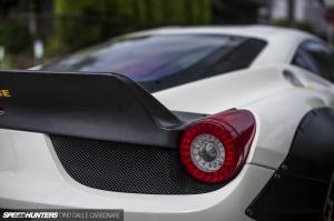 Ferrari 458 Italia Slammed Carbon Fiber Tail Light HD wallpaper thumb