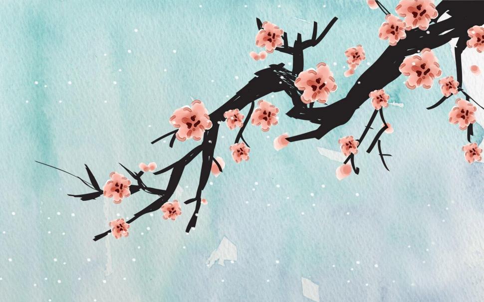 Sakura branch wallpaper,digital art HD wallpaper,1920x1200 HD wallpaper,tree HD wallpaper,blossom HD wallpaper,cherry HD wallpaper,branch HD wallpaper,1920x1200 wallpaper