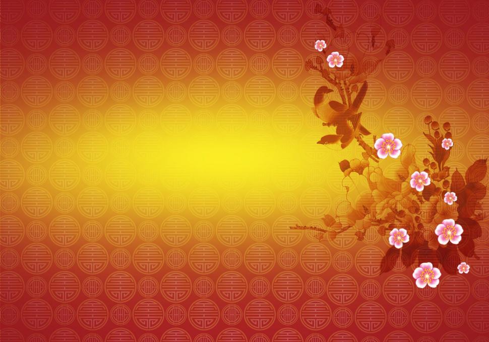 Chinese New Year Cherry Blossom wallpaper,lovely HD wallpaper,cherry blossom HD wallpaper,oriental HD wallpaper,blossom HD wallpaper,flower HD wallpaper,chinese HD wallpaper,floral HD wallpaper,bird HD wallpaper,abstract HD wallpaper,sakura blos HD wallpaper,2000x1400 wallpaper