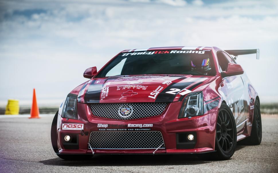 Red Cadillac CTS-V race car wallpaper,Red HD wallpaper,Cadillac HD wallpaper,Race HD wallpaper,Car HD wallpaper,2560x1600 wallpaper