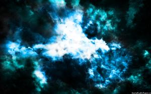abstract space digital art clouds galaxy space art nebula wallpaper thumb