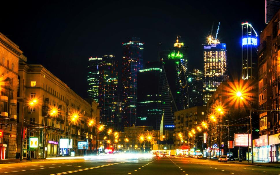 Moscow city night, Russia, road, houses, skyscrapers, lights, illumination wallpaper,Moscow HD wallpaper,City HD wallpaper,Night HD wallpaper,Russia HD wallpaper,Road HD wallpaper,Houses HD wallpaper,Skyscrapers HD wallpaper,Lights HD wallpaper,Illumination HD wallpaper,2880x1800 wallpaper
