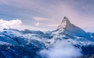 Matterhorn, Mountain, Alps, Nature, Landscape, Switzerland, Snow, Clouds, Snowy Peak, Europe wallpaper thumb