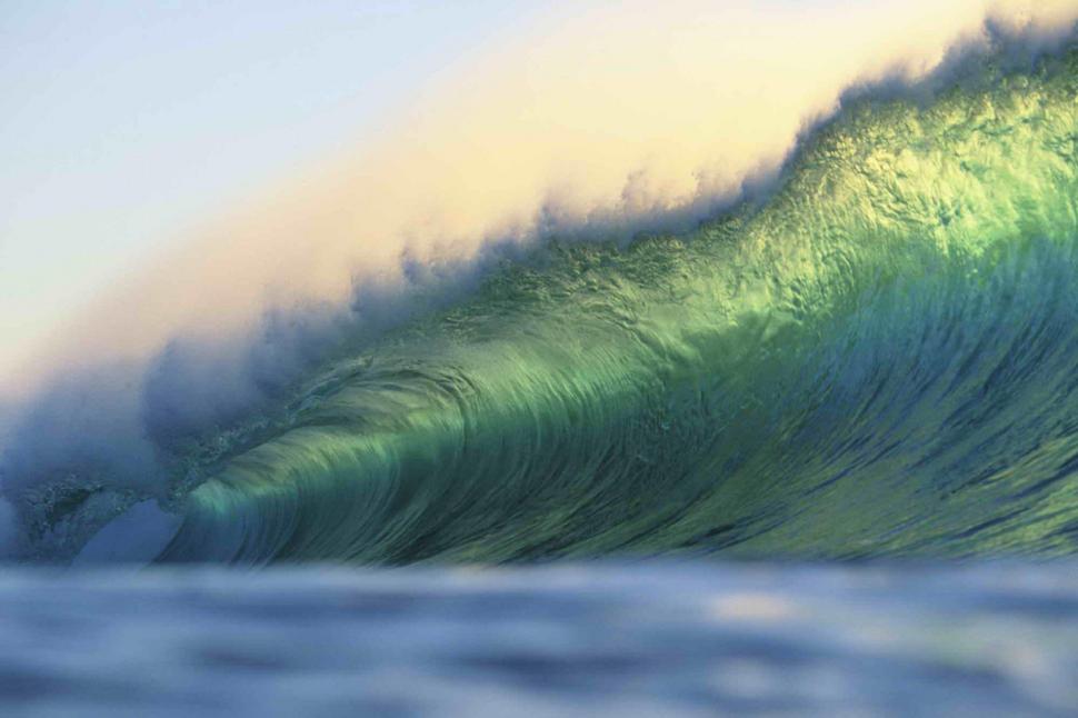 Emerald Wave wallpaper,wave HD wallpaper,ocean HD wallpaper,curl HD wallpaper,nature HD wallpaper,emerald HD wallpaper,3d & abstract HD wallpaper,1999x1333 wallpaper