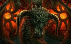 Angry dragon wallpaper thumb