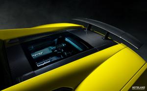 Lamborghini Gallardo Superleggera Engine Yellow HD wallpaper thumb