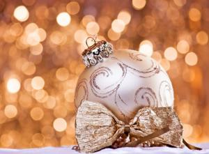 christmas decorations, butterfly, decoration, gold, close-up wallpaper thumb